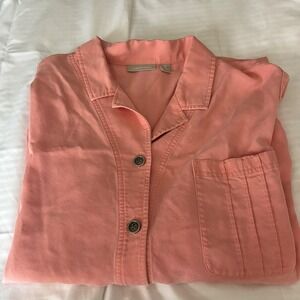 Nordstrom Button Down Top Tencel Long Sleeve Relaxed Fit Business Casual‎ 3X